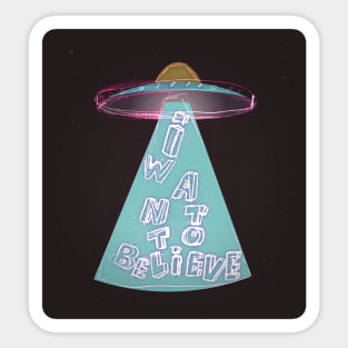 I want to believe Sticker